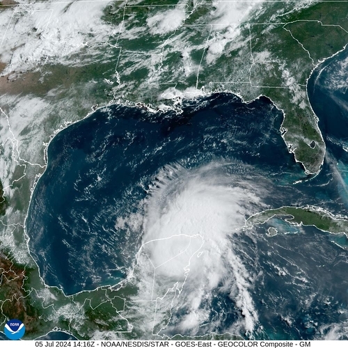 Satellite - Yucatan Strait - Fri 05 Jul 11:16 EDT
