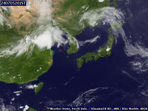 Satellite - East China Sea - Fri 05 Jul 09:00 EDT