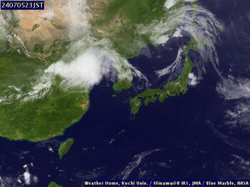 Satellite - East China Sea - Fri 05 Jul 12:00 EDT