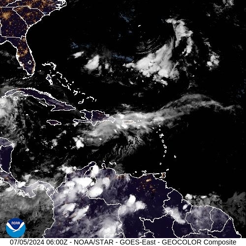 Satellite - Lesser Antilles - Fri 05 Jul 03:00 EDT