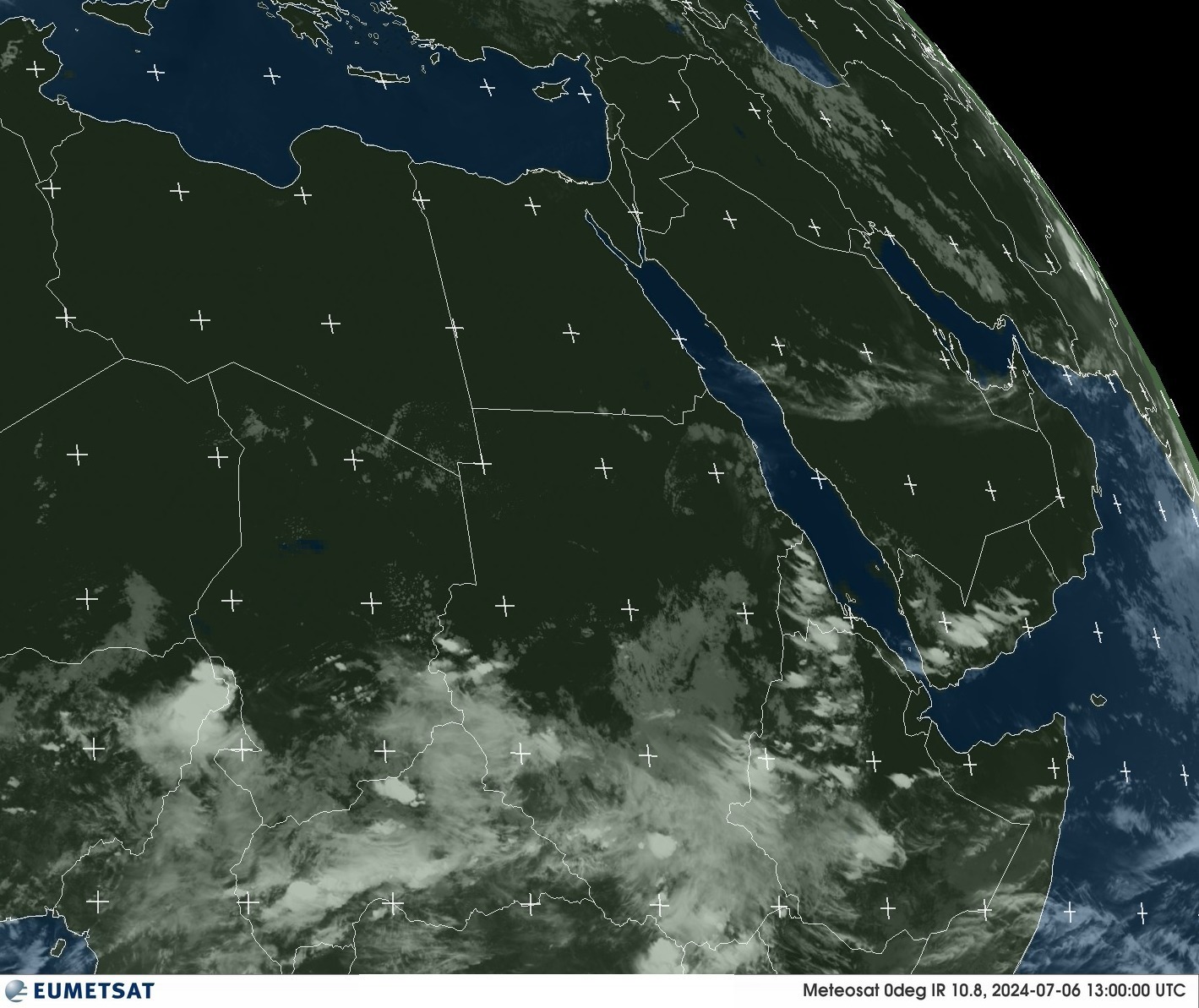 Satellite - Gulf of Oman - Sat 06 Jul 10:00 EDT