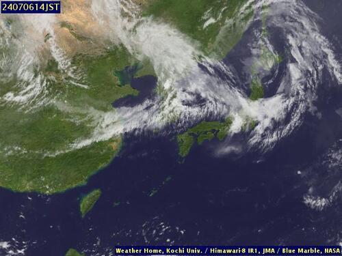 Satellite - East China Sea - Sat 06 Jul 03:00 EDT