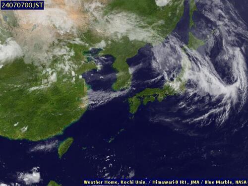 Satellite - East China Sea - Sat 06 Jul 13:00 EDT