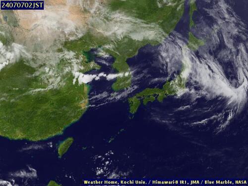 Satellite - Sea of Japan - Sat 06 Jul 15:00 EDT