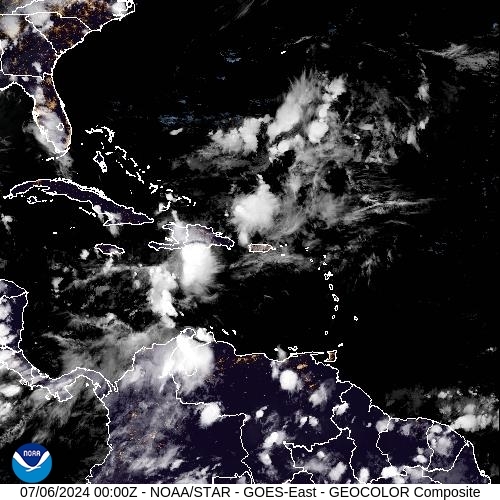 Satellite - Lesser Antilles - Fri 05 Jul 21:00 EDT
