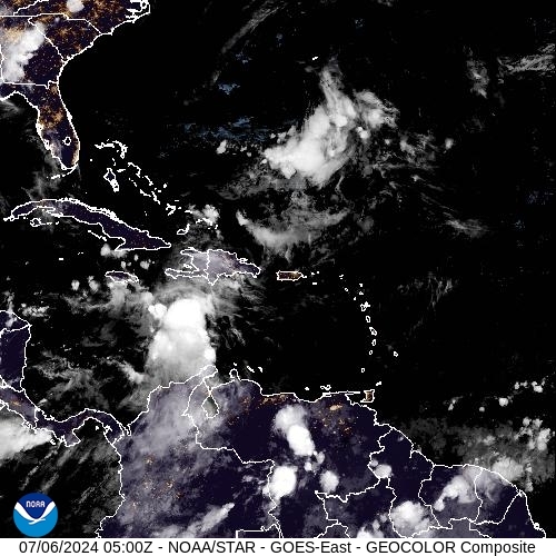 Satellite - Lesser Antilles - Sat 06 Jul 02:00 EDT