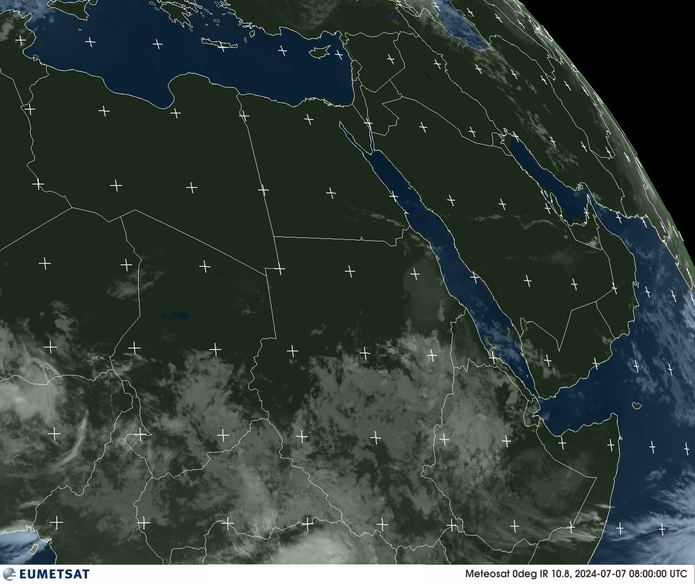 Satellite - Arabian Sea (East) - Sun 07 Jul 05:00 EDT