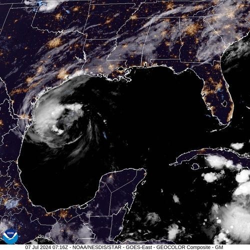 Satellite - Cuba/West - Sun 07 Jul 04:16 EDT