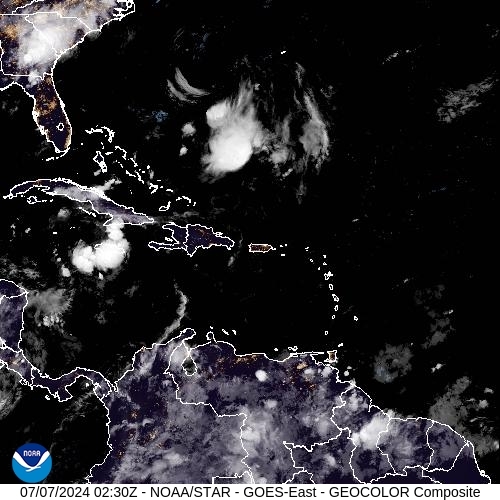 Satellite - Lesser Antilles - Sat 06 Jul 23:30 EDT