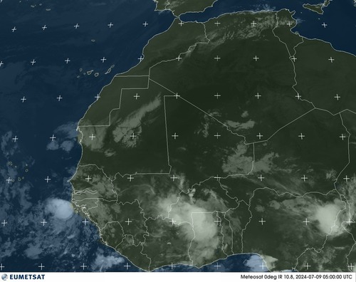 Satellite - Gulf of Guinea - Tue 09 Jul 02:00 EDT