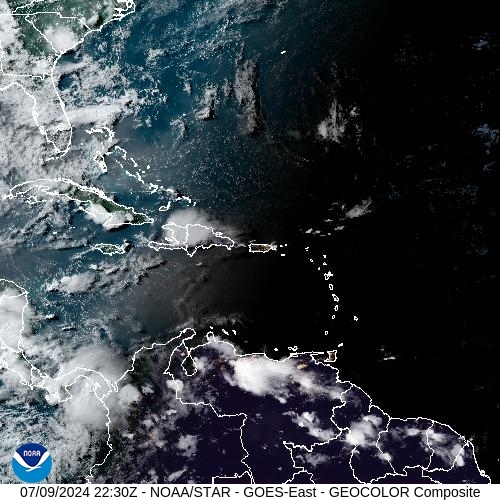 Satellite - Lesser Antilles - Tue 09 Jul 19:30 EDT