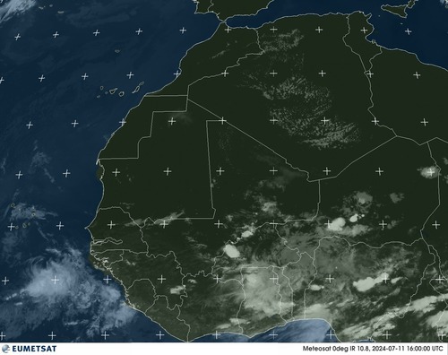 Satellite - Gulf of Guinea - Thu 11 Jul 13:00 EDT