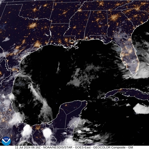 Satellite - Yucatan Strait - Thu 11 Jul 03:16 EDT