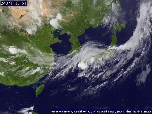 Satellite - East China Sea - Thu 11 Jul 12:00 EDT