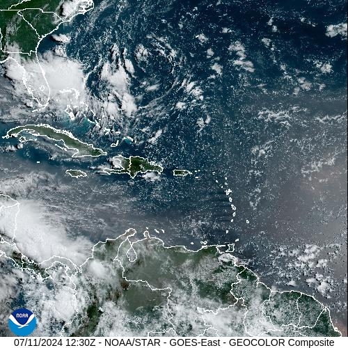 Satellite - Lesser Antilles - Thu 11 Jul 09:30 EDT