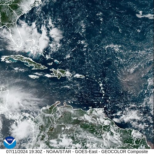 Satellite - Lesser Antilles - Thu 11 Jul 16:30 EDT