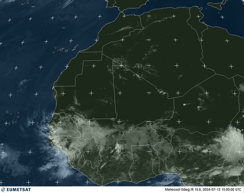 Satellite - Gulf of Guinea - Fri 12 Jul 12:00 EDT