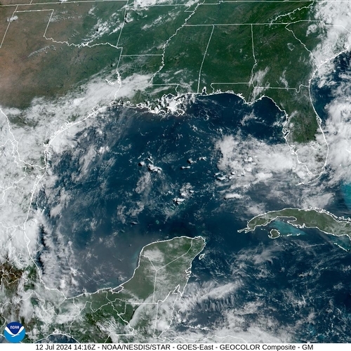 Satellite - Gulf of Honduras - Fri 12 Jul 11:16 EDT