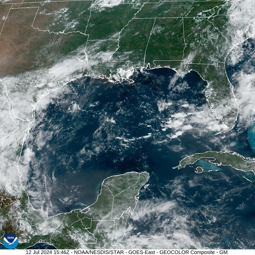 Satellite - Cuba/West - Fri 12 Jul 12:46 EDT