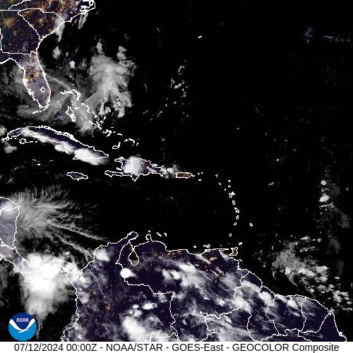 Satellite - Lesser Antilles - Thu 11 Jul 21:00 EDT