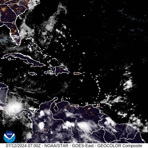 Satellite - Lesser Antilles - Fri 12 Jul 04:00 EDT