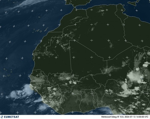 Satellite - Gulf of Guinea - Sat 13 Jul 11:00 EDT