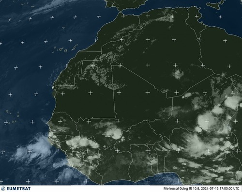 Satellite - Gulf of Guinea - Sat 13 Jul 14:00 EDT