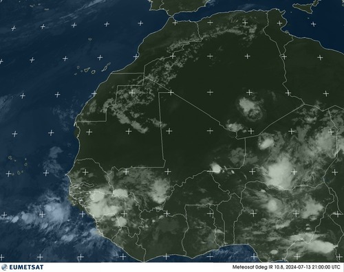 Satellite - Gulf of Guinea - Sat 13 Jul 18:00 EDT