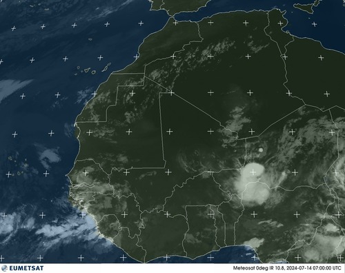 Satellite - Gulf of Guinea - Sun 14 Jul 04:00 EDT