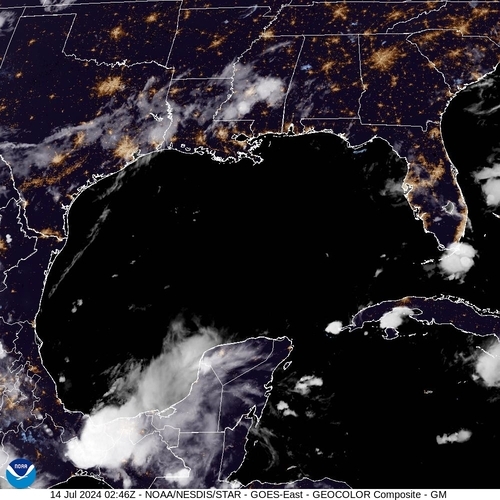 Satellite - Cuba/West - Sat 13 Jul 23:46 EDT