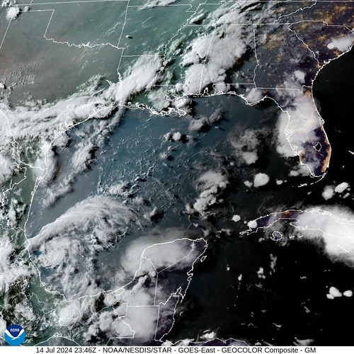 Satellite - Gulf of Mexico - Sun 14 Jul 20:46 EDT