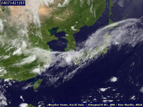 Satellite - Taiwan Strait - Sun 14 Jul 10:00 EDT