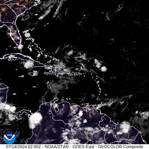 Satellite - Puerto Rico - Sat 13 Jul 23:00 EDT
