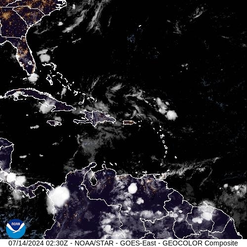 Satellite - Lesser Antilles - Sat 13 Jul 23:30 EDT