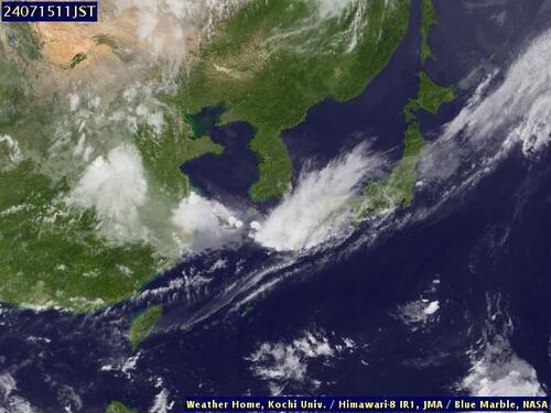 Satellite - Taiwan Strait - Mon 15 Jul 00:00 EDT