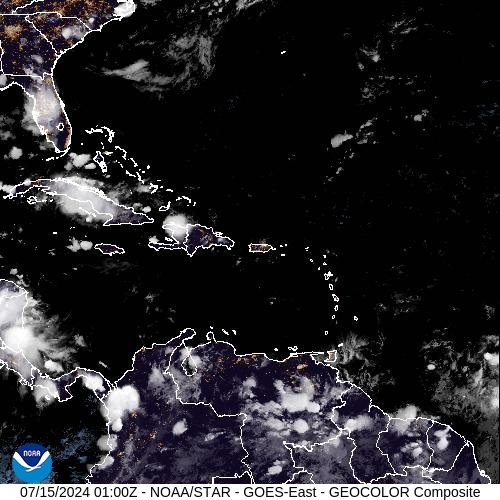 Satellite - Lesser Antilles - Sun 14 Jul 22:00 EDT