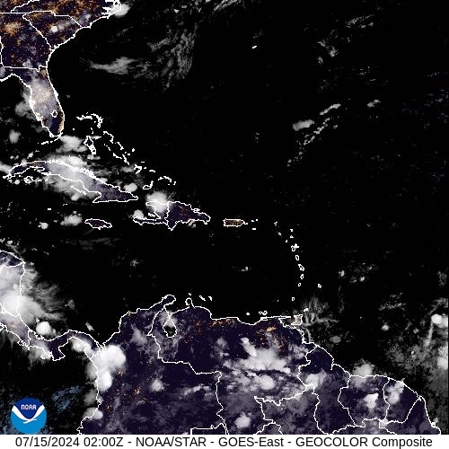 Satellite - Lesser Antilles - Sun 14 Jul 23:00 EDT