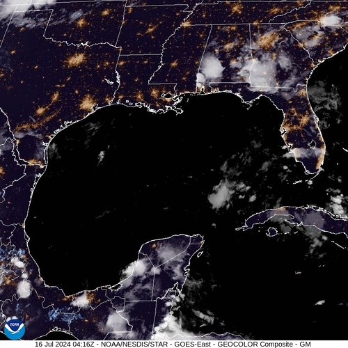 Satellite - Yucatan Strait - Tue 16 Jul 01:16 EDT