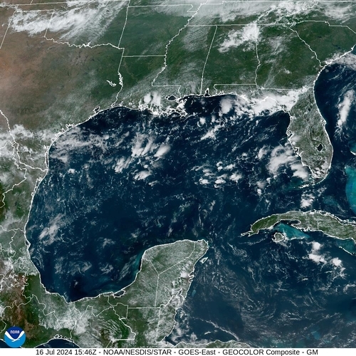 Satellite - Gulf of Honduras - Tue 16 Jul 12:46 EDT