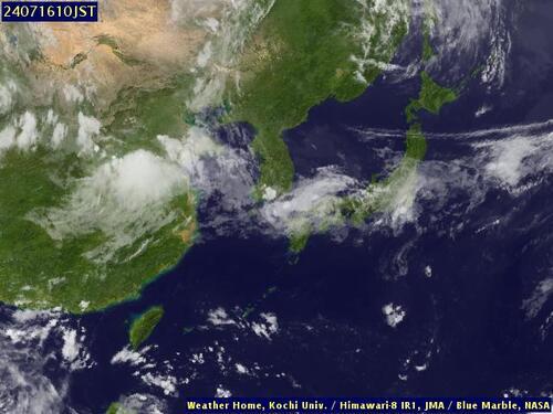 Satellite - East China Sea - Mon 15 Jul 23:00 EDT