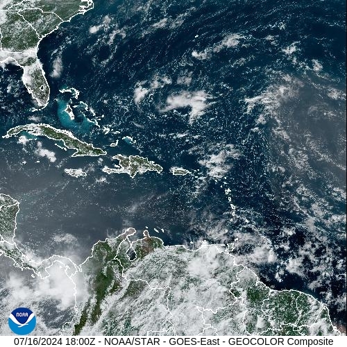Satellite - Lesser Antilles - Tue 16 Jul 15:00 EDT