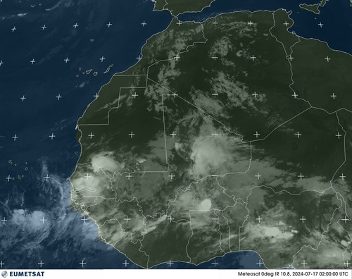 Satellite - Gulf of Guinea - Tue 16 Jul 23:00 EDT