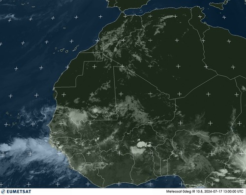 Satellite - Gulf of Guinea - Wed 17 Jul 10:00 EDT