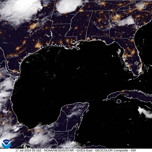 Satellite - Gulf of Honduras - We, 17 Jul, 07:16 BST