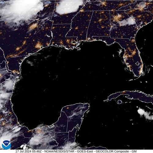 Satellite - Yucatan Strait - Wed 17 Jul 02:46 EDT