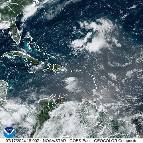 Satellite - Puerto Rico - Wed 17 Jul 12:00 EDT