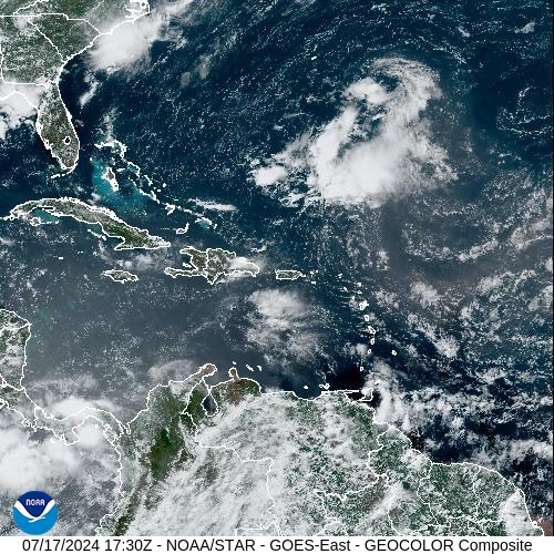 Satellite - Lesser Antilles - Wed 17 Jul 14:30 EDT