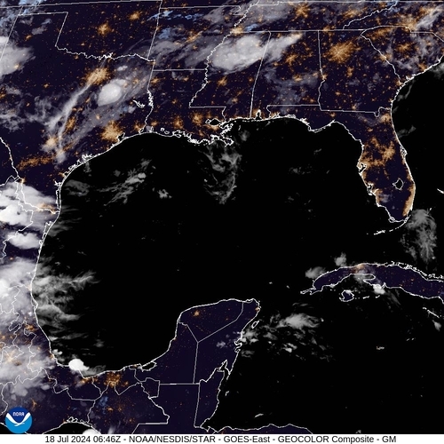 Satellite - Gulf of Honduras - Th, 18 Jul, 08:46 BST