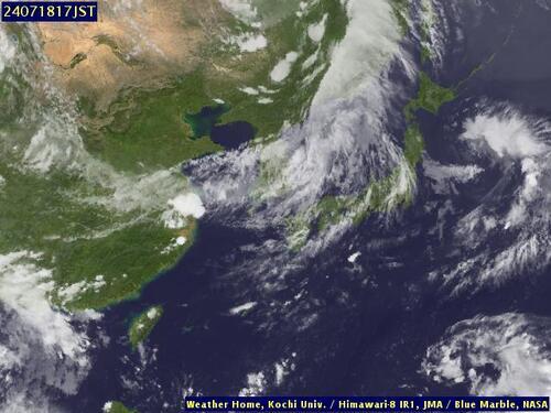 Satellite - East China Sea - Thu 18 Jul 06:00 EDT