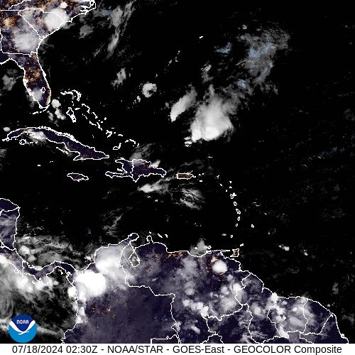 Satellite - Lesser Antilles - Wed 17 Jul 23:30 EDT
